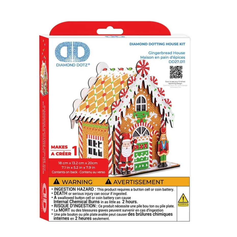 Diamond Dotz Jul 3D-hus DD29 – Gingerbread House