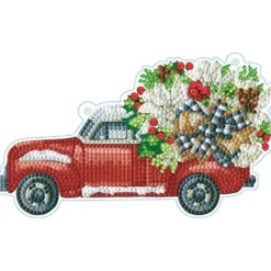 Diamond Dotz Jul Veggdekor DD17 – Christmas Truck
