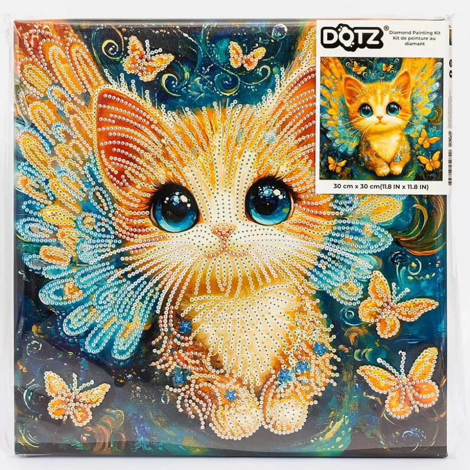 Diamond Dotz Lerret 30x30cm DD34 – Kitten Angel