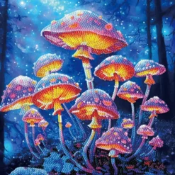 Diamond Dotz Lerret 30x30cm DD34 – Mushroom Moonlight