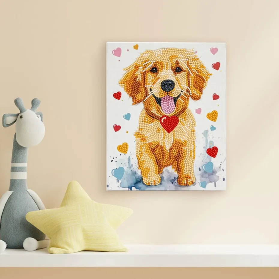 Diamond Dotz Lerret 20x25cm DD34 – Puppy Love
