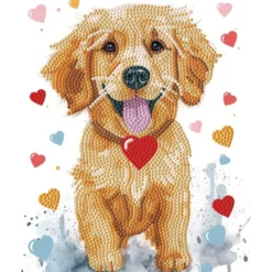 Diamond Dotz Lerret 20x25cm DD34 – Puppy Love