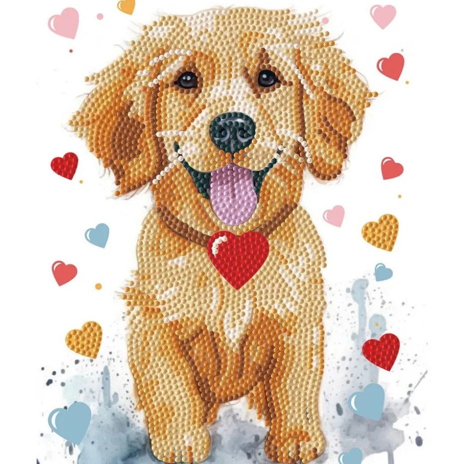 Diamond Dotz Lerret 20x25cm DD34 – Puppy Love