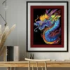 Diamond Dotz Neon Flock – Dragon