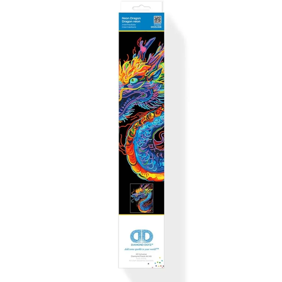 Diamond Dotz Neon Flock – Dragon