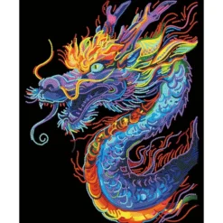 Diamond Dotz Neon Flock – Dragon
