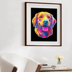 Diamond Dotz Neon Flock – Golden Retriever