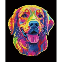 Diamond Dotz Neon Flock – Golden Retriever