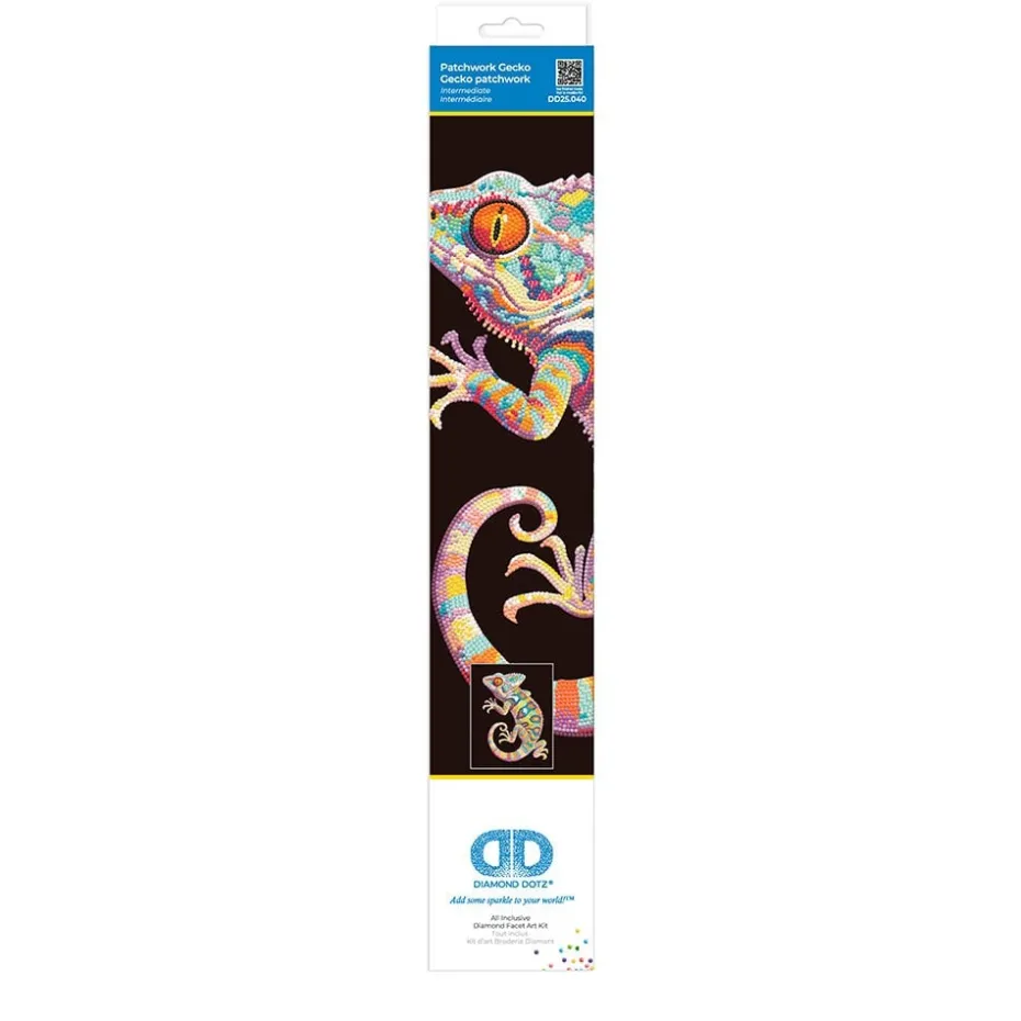 Diamond Dotz Neon Flock – Patchwork Gecko