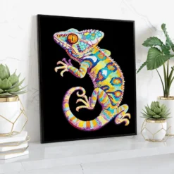 Diamond Dotz Neon Flock – Patchwork Gecko