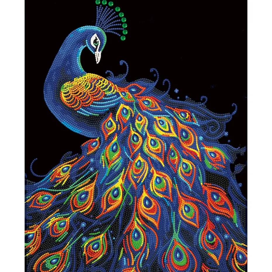 Diamond Dotz Neon Flock – Peacock
