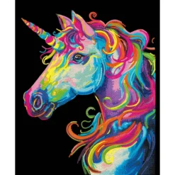 Diamond Dotz Neon Flock – Unicorn