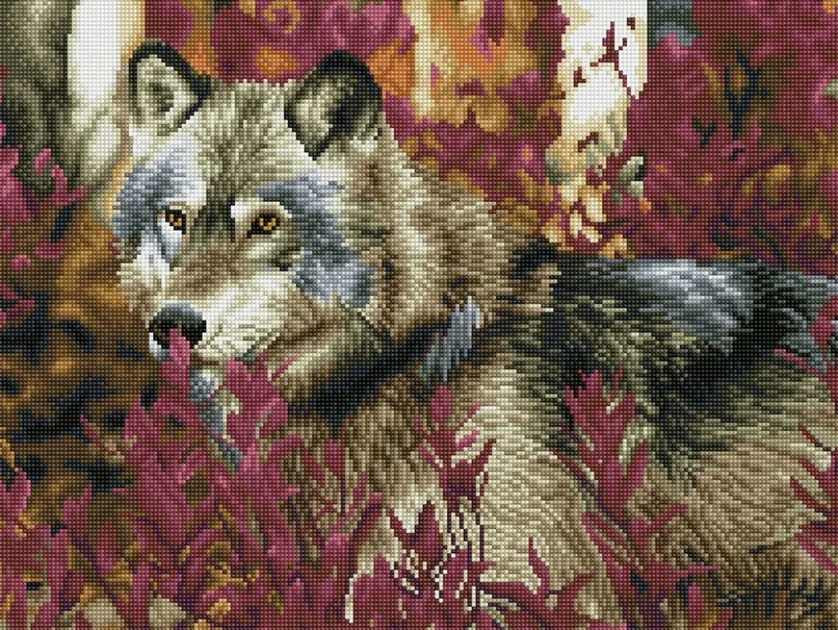 Diamond Dotz Squares DQ12 – Autumn Wolf
