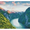 Diamond Dotz Squares DQ10 – Geirangerfjorden «De 7 søstre»