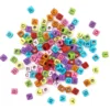 dpCraft Bokstavperler fikantet 7mm 30g – Fargemix