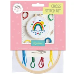 dpCraft Broderisett korssting – Regnbue