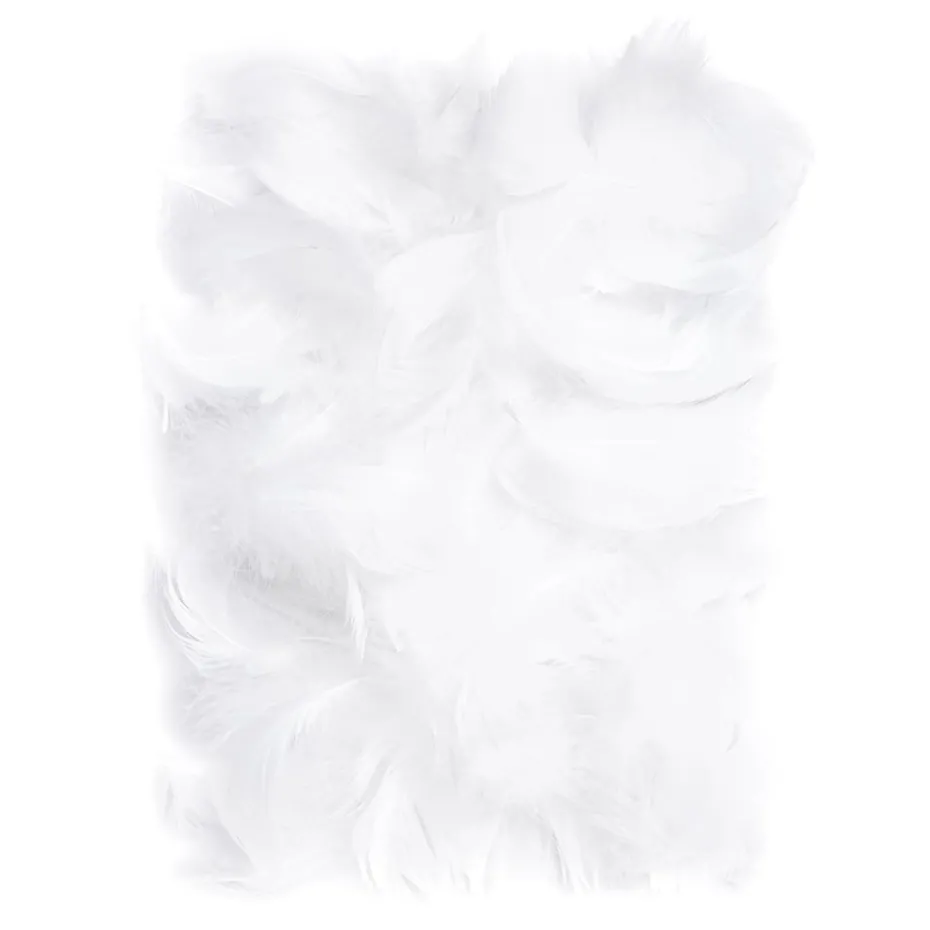 dpCraft Fjær 5-10cm 10g – Hvit
