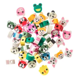dpCraft Perlemix polymerleire 10mm 48stk – Fargerike dyr