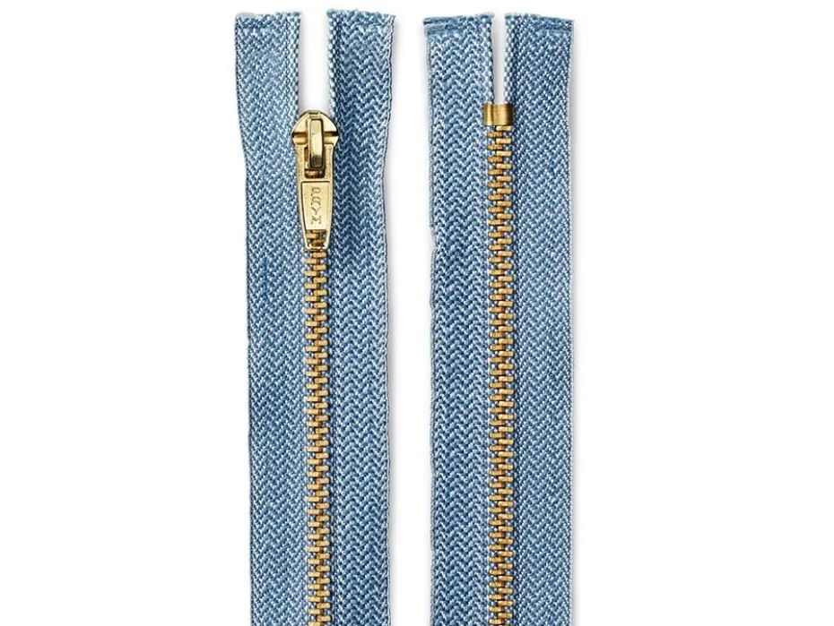 Eclair Glidelås Metall M8 12cm – 240 Denimblå