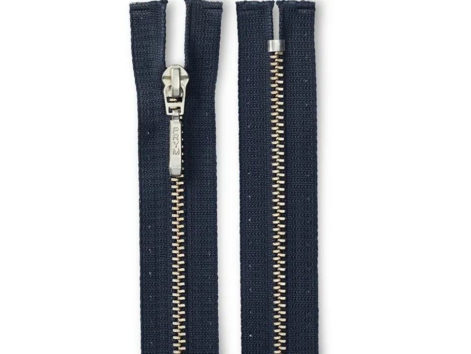 Eclair Glidelås Metall M9 14cm – 210 Marineblå
