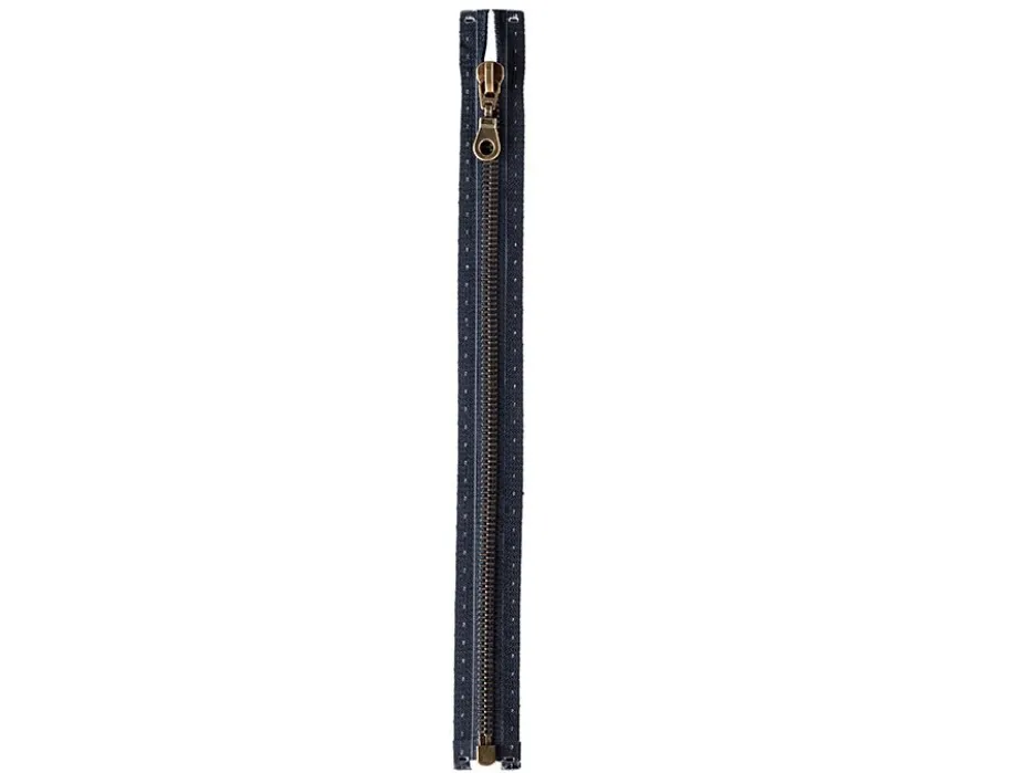 Eclair Glidelås Metall M5 30cm – 210 Marineblå