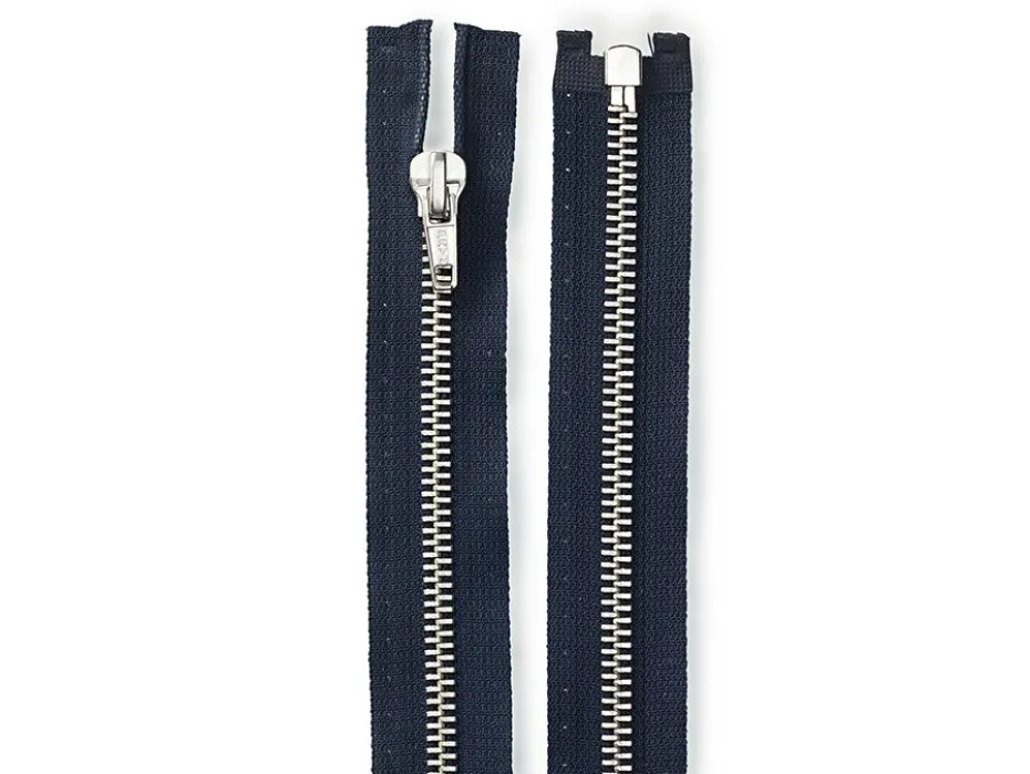 Eclair Glidelås Metall M4 70cm – 210 Marineblå