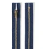 Eclair Glidelås Metall M8 10cm – 230 Mørk Denimblå