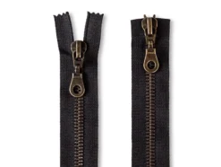 Eclair Glidelås Metall M5 2-veis 45cm – 000 Sort