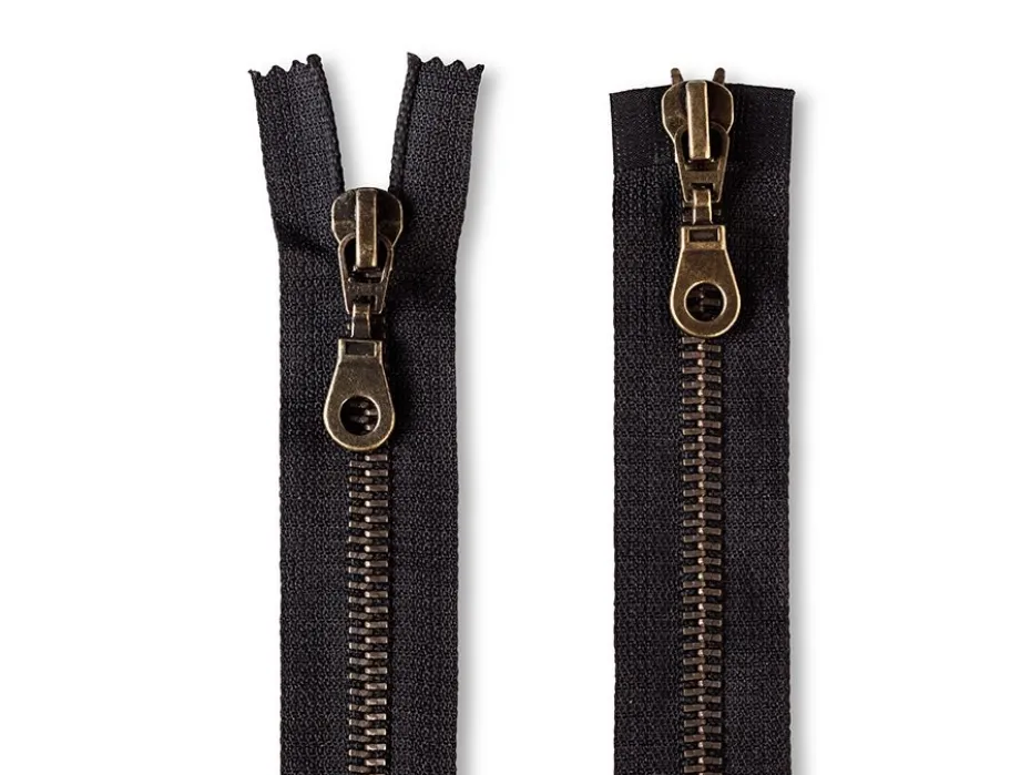 Eclair Glidelås Metall M5 2-veis 45cm – 000 Sort