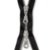 Eclair Glidelås Metall M4 2-veis 55cm – 000 Sort