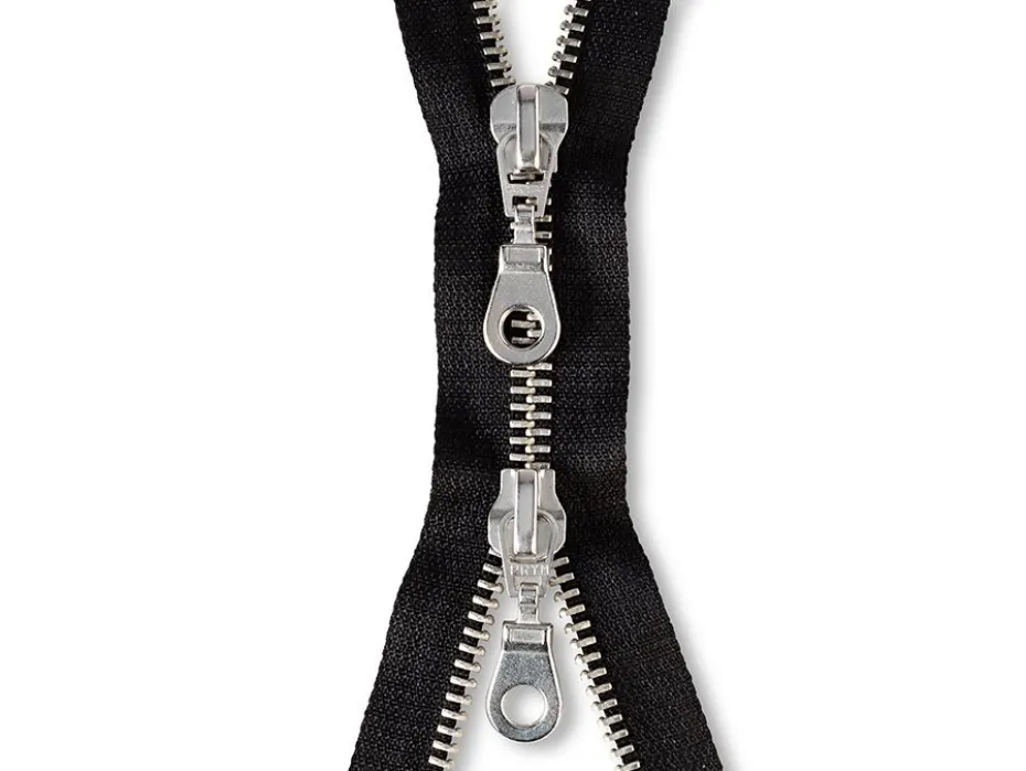 Eclair Glidelås Metall M4 2-veis 90cm – 000 Sort
