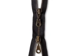 Eclair Glidelås Metall M5 2-veis 70cm – 000 Sort