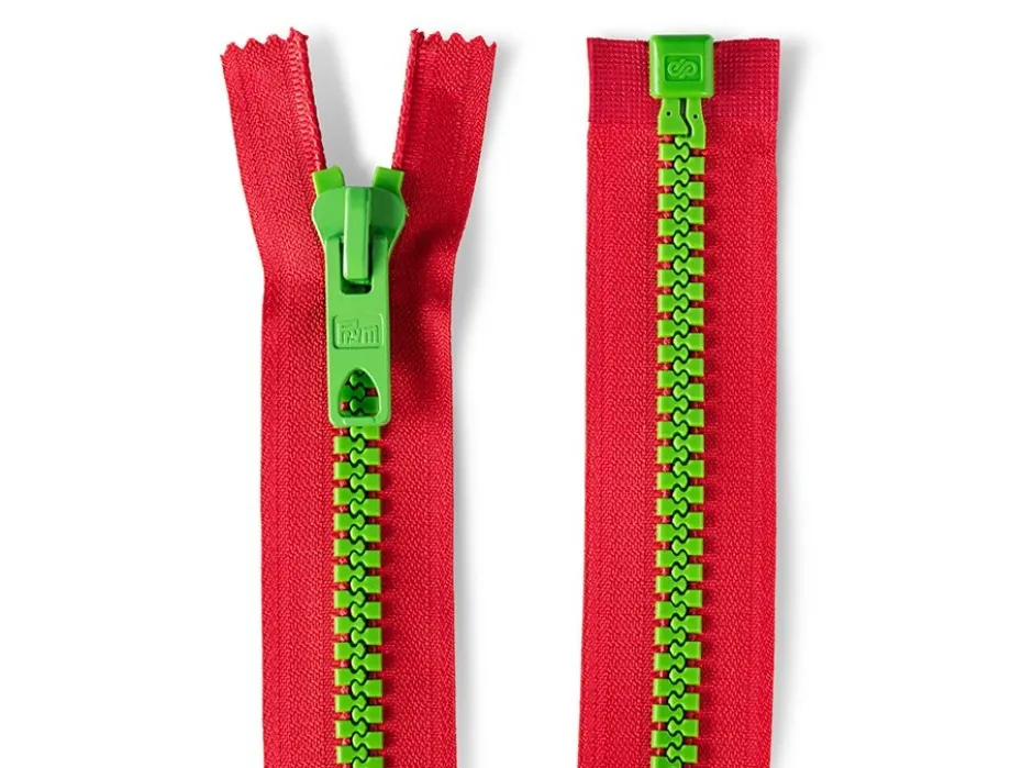 Eclair Glidelås S12 Bicolor – 60cm – Rød/Grønn
