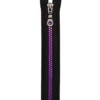 Eclair Glidelås S14 delbar – 55cm – Black/purple