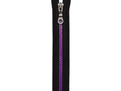 Eclair Glidelås S14 delbar – 55cm – Black/purple