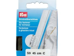 Eclair Glidelås S9 Strikk – 45cm – Brun Oliven