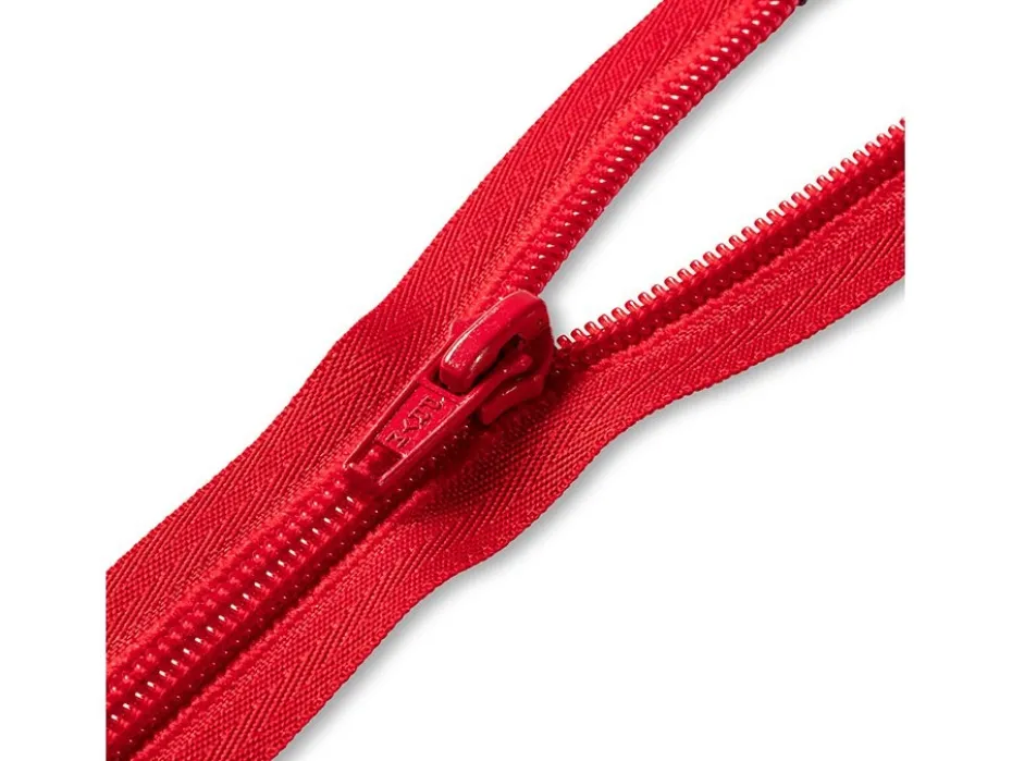 Eclair Glidelås S9 Strikk – 45cm – Rød