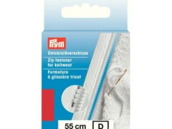 Eclair Glidelås S9 Strikk – 55cm – Rød