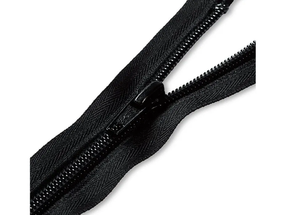 Eclair Glidelås S9 Strikk – 45cm – Sort