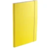 EcoQua Notebook m/strikk – Gul – A5 prikker
