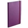 EcoQua Notebook m/strikk – Lilla – A5 prikker