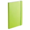 EcoQua Notebook m/strikk – Lime – A5 prikker