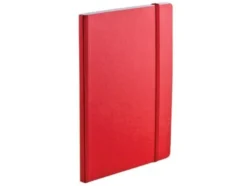 EcoQua Notebook m/strikk – Rød – A5 prikker