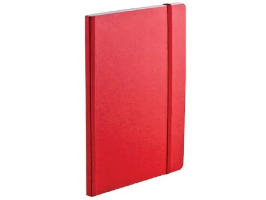 EcoQua Notebook m/strikk – Rød – A5 prikker