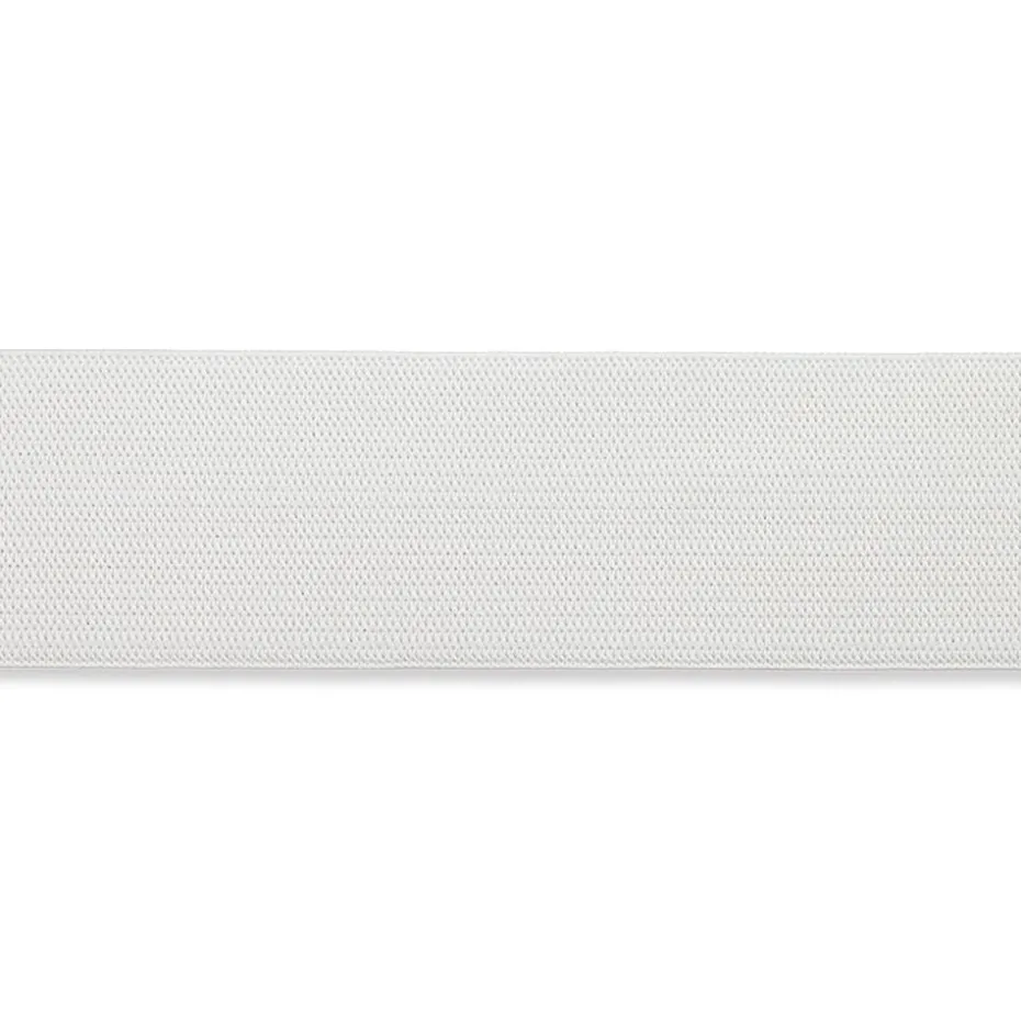 Elastisk strikk – 20mm x 25 m – hvit