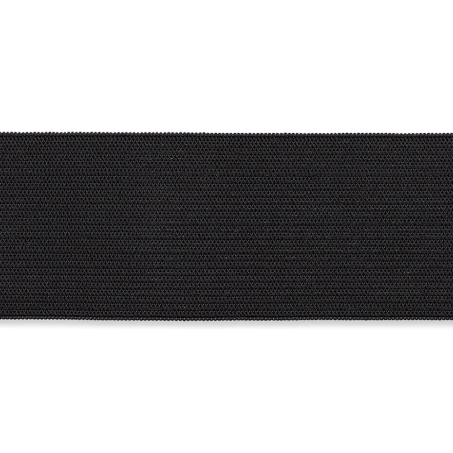 Elastisk strikk – 25mm x 25 m – sort