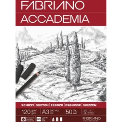 Fabriano Accademia Sketch Skisseblokk 120G A3 – 50ark