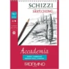 Fabriano Accademia Sketch Skisseblokk Spiral 120g A4 – 50ark
