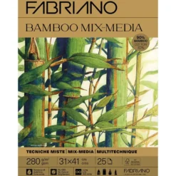Fabriano Bamboo Mix Media 280g 31x41cm – 25 ark