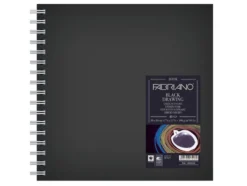 Fabriano Book Black Drawing – 190g 30x30cm